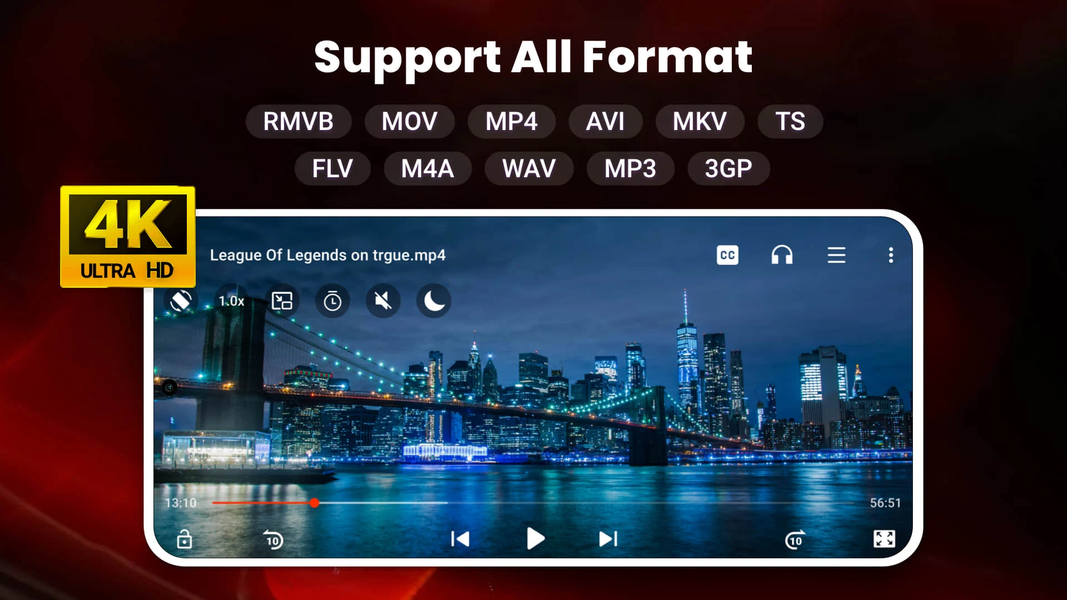 Video Player All Format HD - عکس برنامه موبایلی اندروید