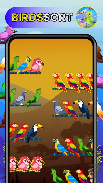 Bird Sort Puzzle 2023 - عکس بازی موبایلی اندروید