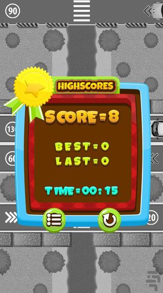 عبور از خیابان - عکس بازی موبایلی اندروید