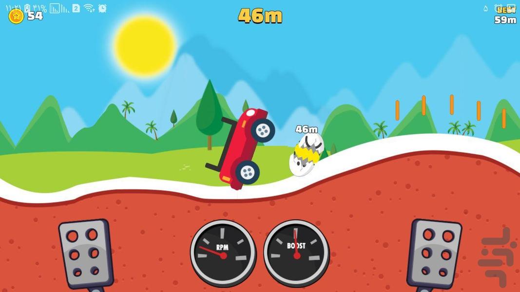 Egg car - Gameplay image of android game