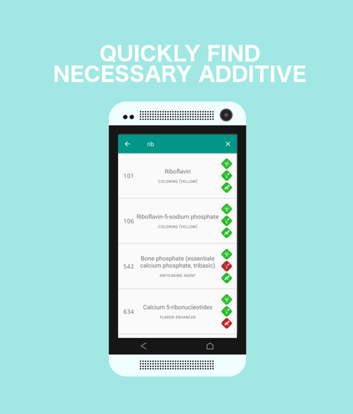 Safe Additives - Image screenshot of android app
