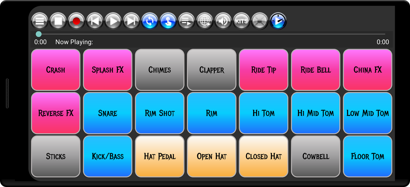 Drum Pads Lite - عکس برنامه موبایلی اندروید