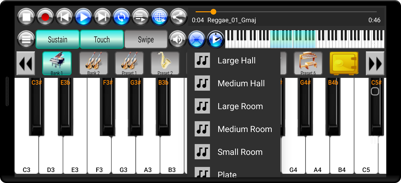 Strings and Piano Keyboard - Image screenshot of android app