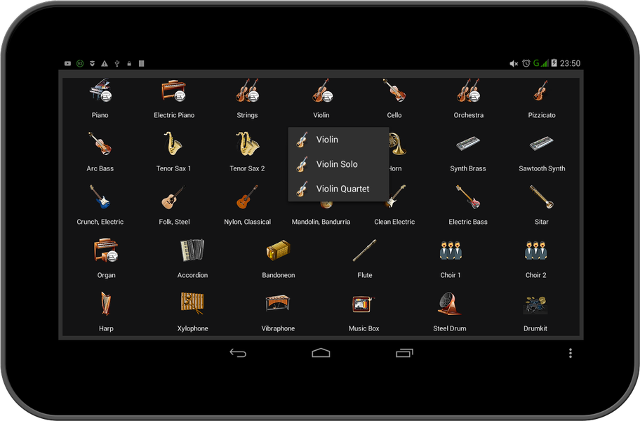 Strings and Piano Keyboard - Image screenshot of android app