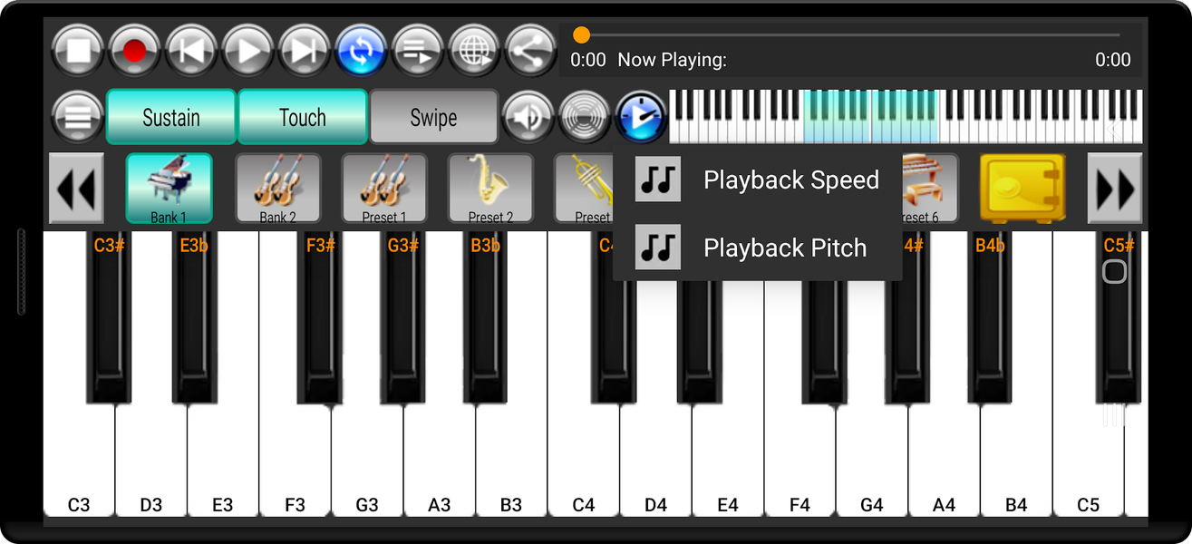 Strings and Piano Keyboard - Image screenshot of android app