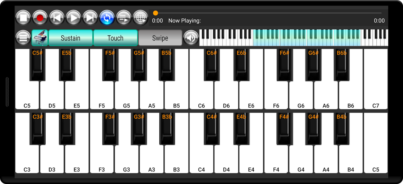Strings and Piano Keyboard - Image screenshot of android app