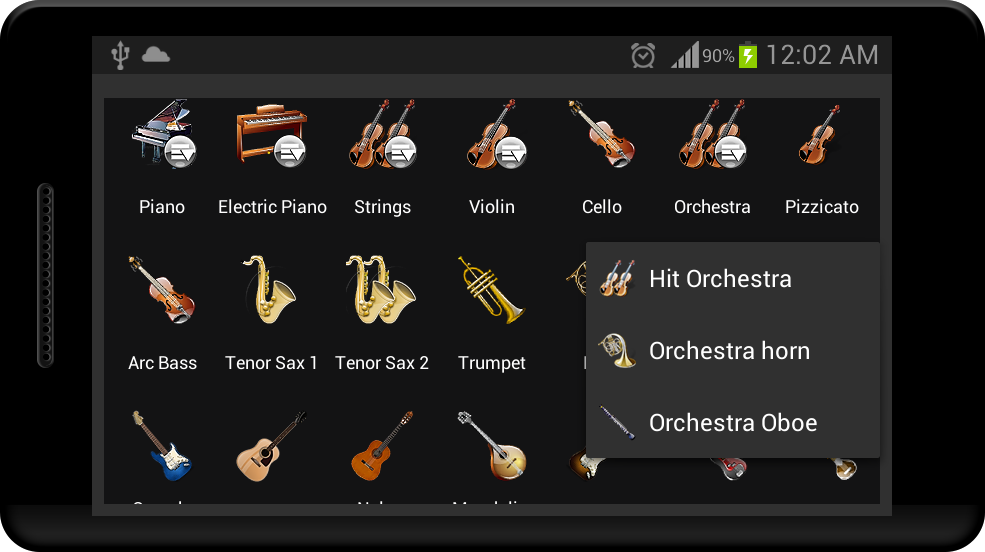 Strings and Piano Keyboard - Image screenshot of android app