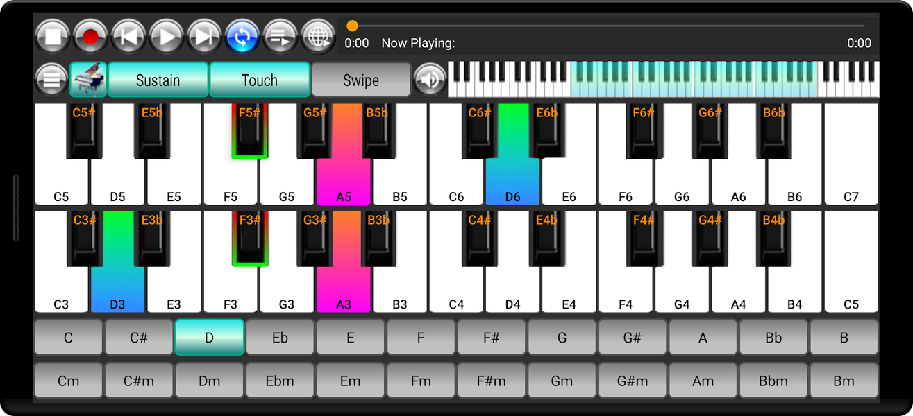 Strings and Piano Keyboard - Image screenshot of android app