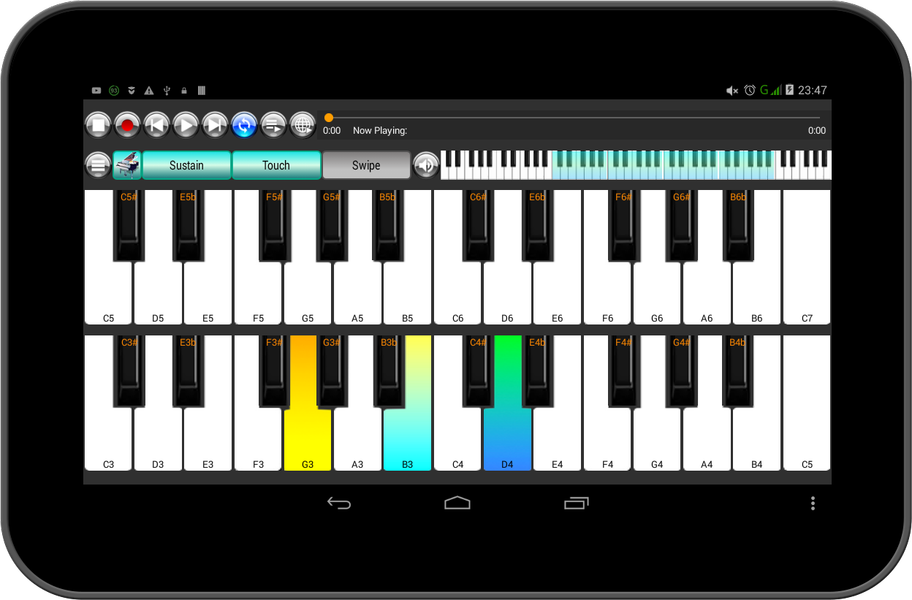 Strings and Piano Keyboard - Image screenshot of android app
