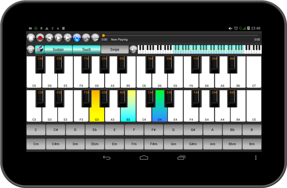 Strings and Piano Keyboard - Image screenshot of android app