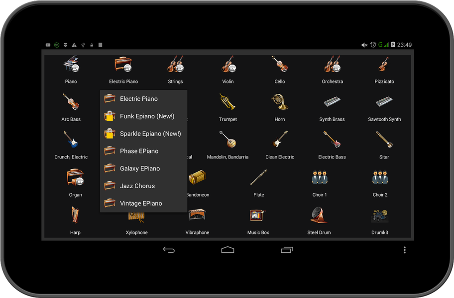 Strings and Piano Keyboard - Image screenshot of android app
