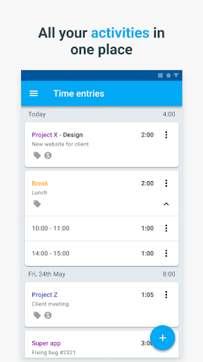 Clockify — Time Tracker - Image screenshot of android app