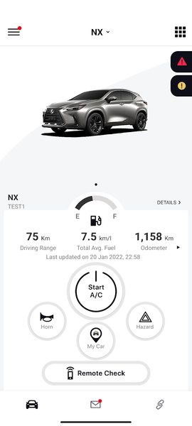 LEXUS CONNECT Middle East - Image screenshot of android app