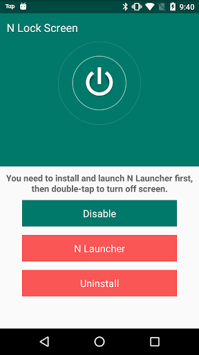 N Lock Screen - Double Tap Sleep for N Launcher - Image screenshot of android app