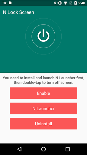 N Lock Screen - Double Tap Sleep for N Launcher - Image screenshot of android app