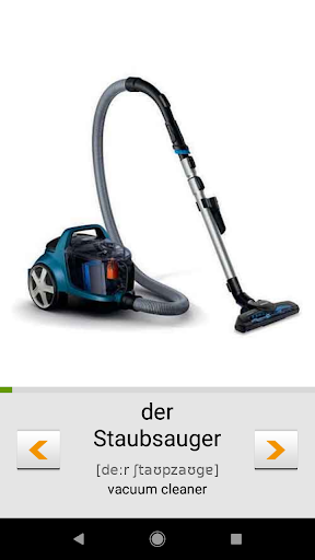 Learn German words with ST - Image screenshot of android app