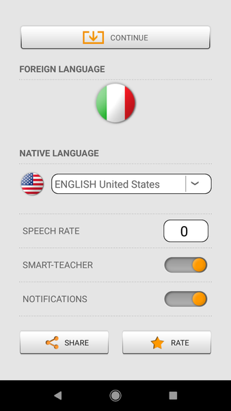 Learn Italian words with ST - عکس برنامه موبایلی اندروید