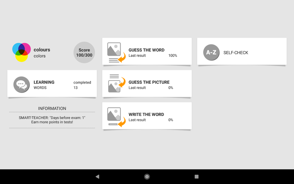 Learn foreign words with ST - Image screenshot of android app