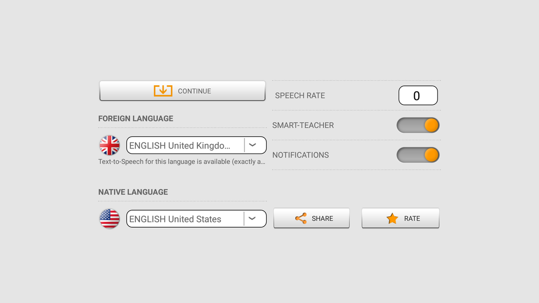 Learn foreign words with ST - Image screenshot of android app