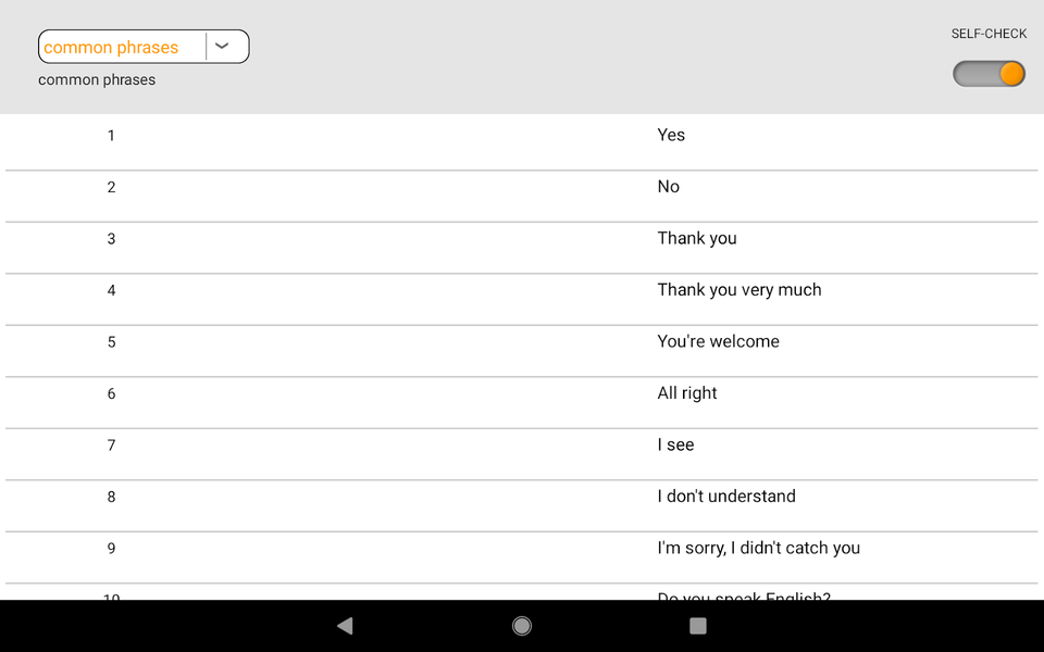Learn foreign words with ST - Image screenshot of android app