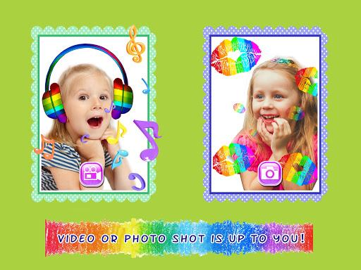 Crazy Rainbow Selfie Lense Camera Girl Makeup Cam - Gameplay image of android game