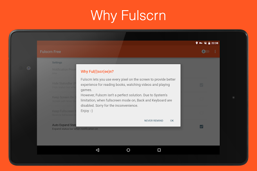 Fulscrn - عکس برنامه موبایلی اندروید