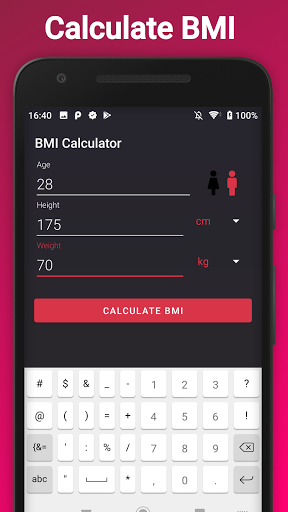 EzyBMI - BMI Calculator - Image screenshot of android app