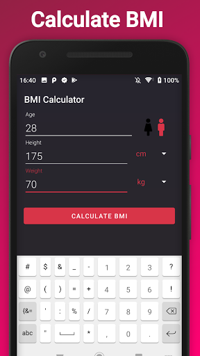 EzyBMI - BMI Calculator - عکس برنامه موبایلی اندروید