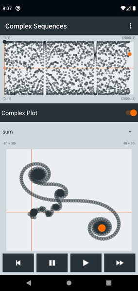 Complex Sequence Calculator - Image screenshot of android app