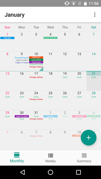 Calendar Plus - Event Reminder - عکس برنامه موبایلی اندروید