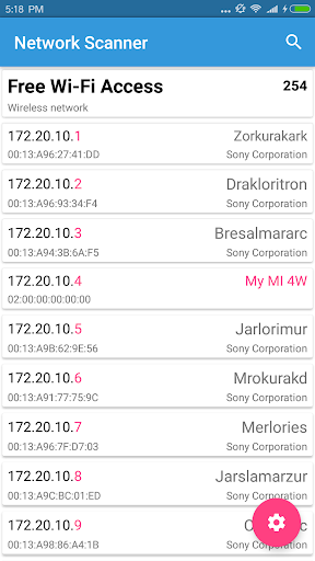 Network Scanner - Image screenshot of android app