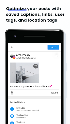 Later: Social Media Management - عکس برنامه موبایلی اندروید
