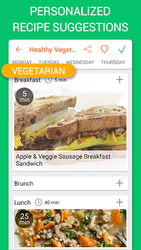 Recipe Calendar - Meal Planner - Image screenshot of android app