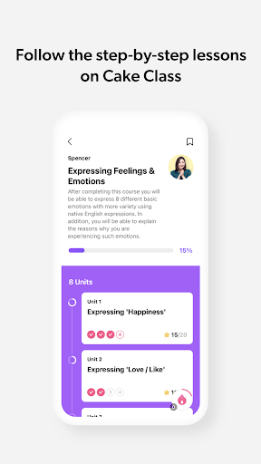 Cake - Learn English & Korean - عکس برنامه موبایلی اندروید