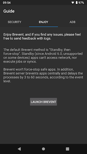 Brevent - Image screenshot of android app
