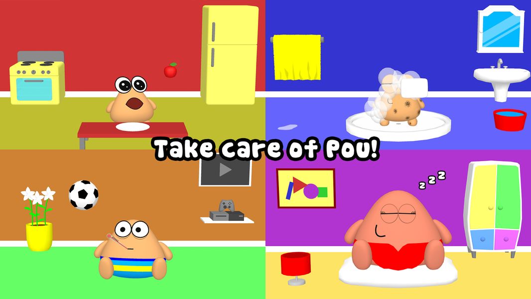 Pou 3D - Gameplay image of android game