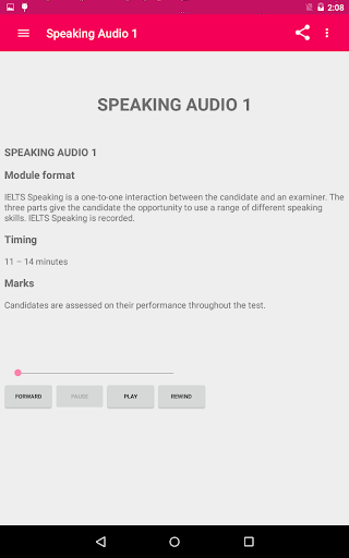 IELTS Speaking - Image screenshot of android app