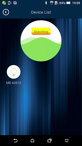 MEDION BT LED Bulb & Speaker - Image screenshot of android app