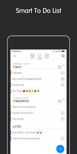 ۲۴me: Calendar, Tasks, Notes - عکس برنامه موبایلی اندروید
