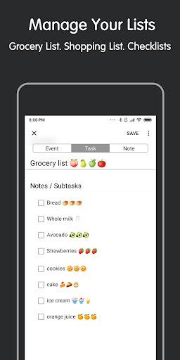 ۲۴me: Calendar, Tasks, Notes - عکس برنامه موبایلی اندروید