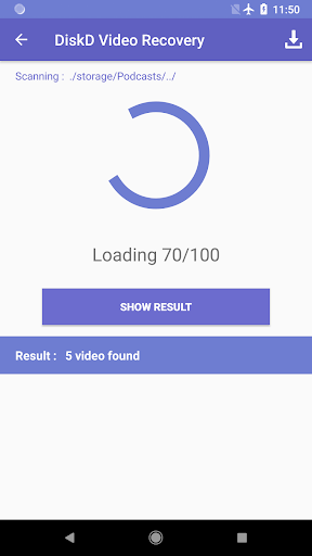 DiskD Video Recovery - Image screenshot of android app