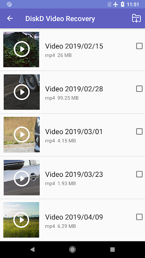 DiskD Video Recovery - Image screenshot of android app