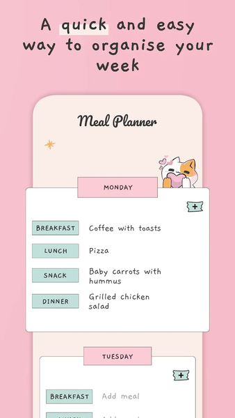 Meal Planner - Weekly Plan - عکس برنامه موبایلی اندروید