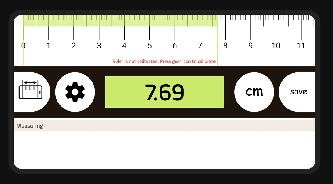 Ruler App - Measuring - عکس برنامه موبایلی اندروید