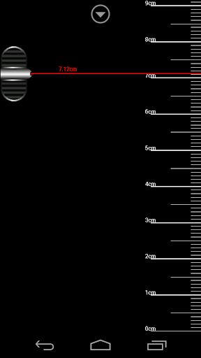 Ruler cm - Image screenshot of android app