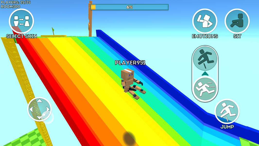 Obby Online Parkour World - Gameplay image of android game
