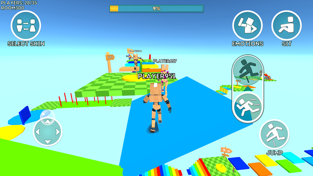 Obby Online Parkour World - Gameplay image of android game