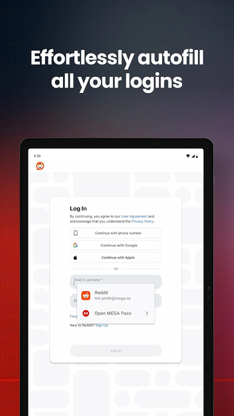 MEGA Pass Password Manager - عکس برنامه موبایلی اندروید