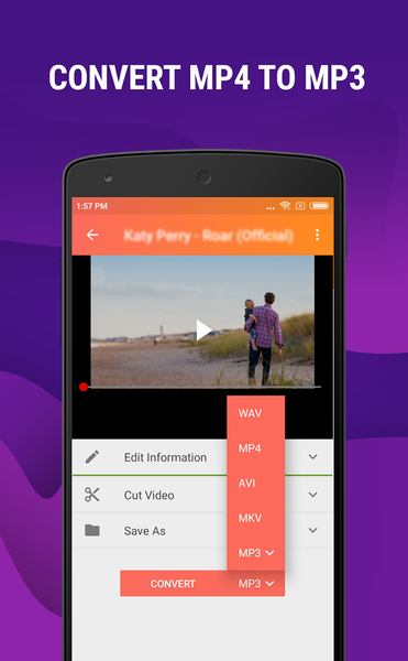 Mp4 to Mp3 - Convert Video to - Image screenshot of android app