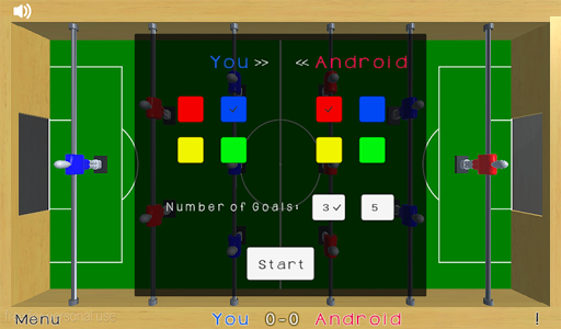 Foosball table 3D - Gameplay image of android game
